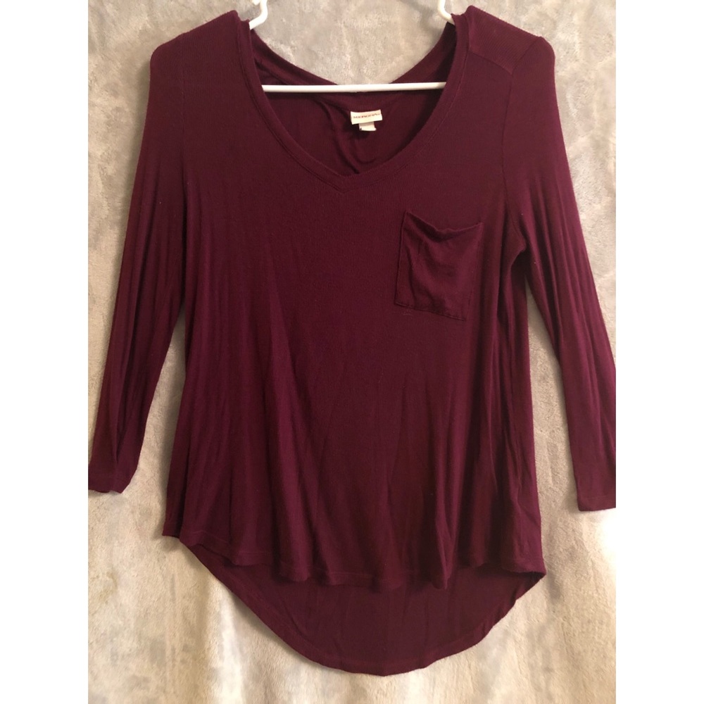 Maroon Long Sleeve Tee
